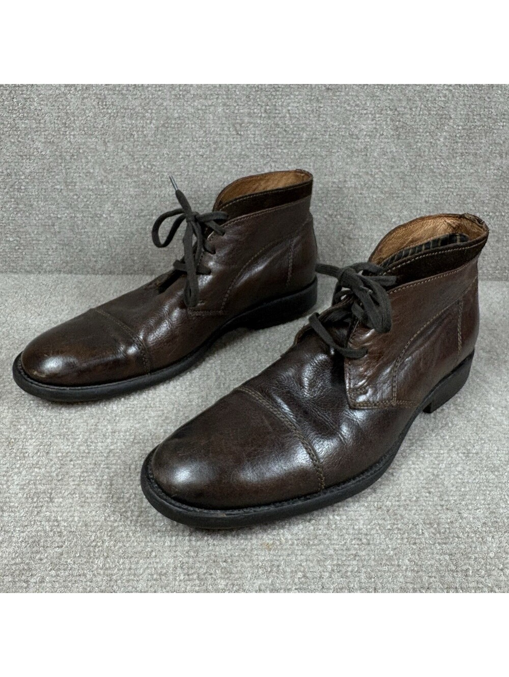Johnston & Murphy J&M Est 1850 Chukka Boots Cap Toe Brown Mens 9M